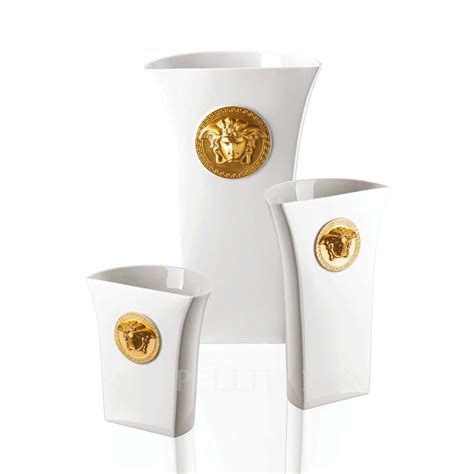 white versace vase|versace vase for sale.